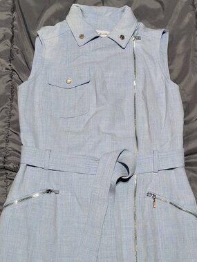 Calvin Klein Blue Moto Dress